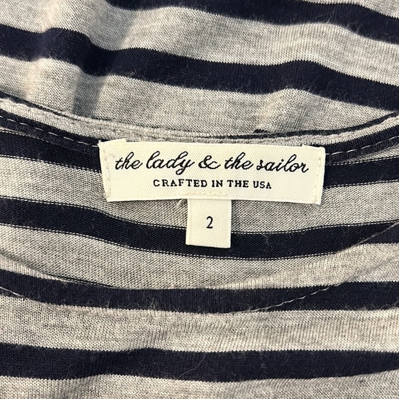 The Lady & the Sailor Midi Length Lightweight Stripe Dress - Picture 4 of 5